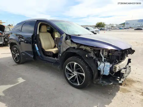 2T2BGMCA8HC015830 — 2017 Lexus RX, zdjęcie 4 z Copart, Przód