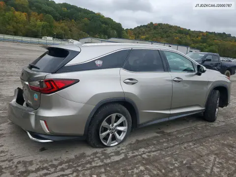 2018 Lexus Rx 350 L VIN JTJDZKCA6J2000787 фото 3