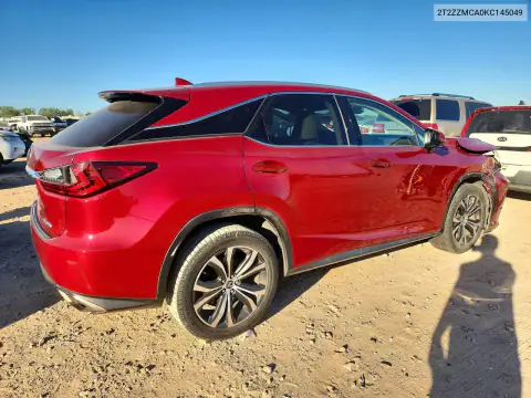 2T2ZZMCA0KC145049 — 2019 Lexus RX, photo 3 from Copart, Front end