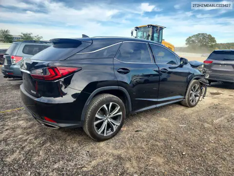 2T2HZMDA8LC223427 — 2020 Lexus RX, photo 3 from Copart, Front end