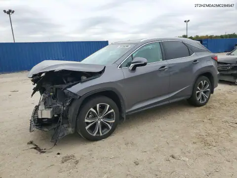 2T2HZMDA2MC284547 — 2021 Lexus RX, ПЕРЕДНЯЯ ЧАСТЬ, фото до ремонта