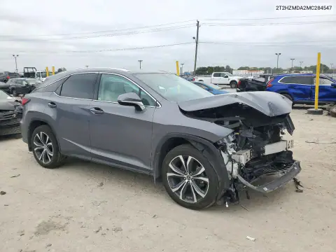 2T2HZMDA2MC284547 — 2021 Lexus RX, foto 4 de Copart, Parte delantera