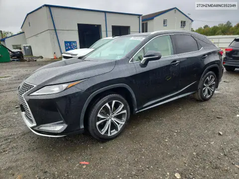 2T2HZMDA8NC352349 — 2022 Lexus RX, Боковая часть, фото до ремонта