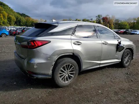 2022 Lexus Rx 350 VIN 2T2HZMDA4NC343437 фото 3