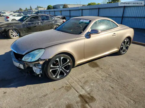 JTHFN48Y130038238 — 2003 Lexus SC, Передняя часть, фото до ремонта