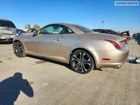 2003 Lexus Sc 430 VIN JTHFN48Y130038238 фото 2