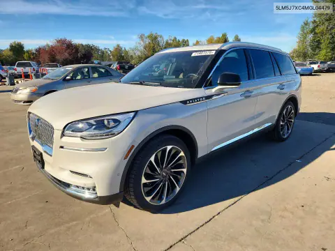 5LM5J7XC4MGL04479 — 2021 Lincoln Aviator, Боковая часть, фото до ремонта