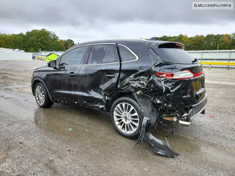 5LMCJ1A92FUJ19918 — 2015 Lincoln MKC, photo 2 from Copart, Rear end