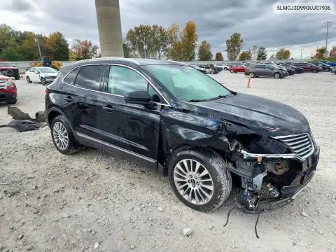 5LMCJ3D99GUJ07936 — 2016 Lincoln MKC, фото 4 с аукциона Copart, Передняя часть