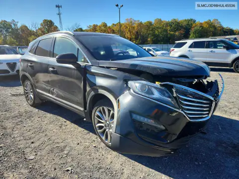 5LMCJ3D98HUL45536 — 2017 Lincoln MKC, photo 4 from Copart, Front end