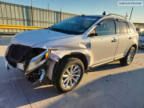2015 Lincoln Mkx VIN 2LMDJ6JK1FBL32005 фото 1