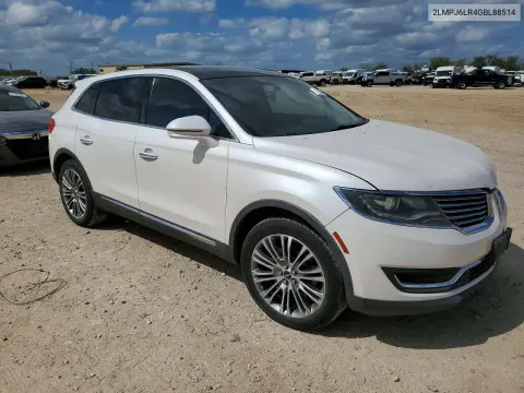 2016 Lincoln Mkx Reserve VIN 2LMPJ6LR4GBL88514 фото 4