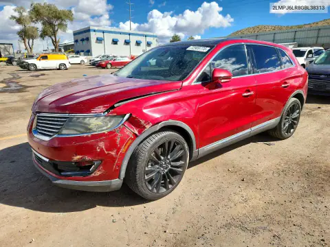 2LMPJ6LR8GBL38313 — 2016 Lincoln MKX, Передняя часть, фото до ремонта