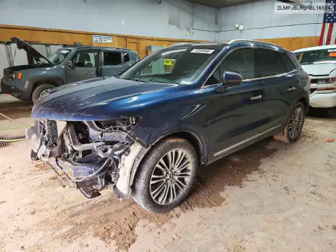 2LMPJ8LR6HBL16534 — 2017 Lincoln MKX, Передняя часть, фото до ремонта