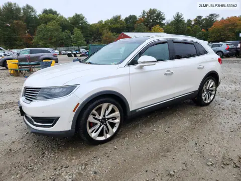 2LMPJ8LP3HBL53362 — 2017 Lincoln MKX, Підтоплення, фото до ремонту