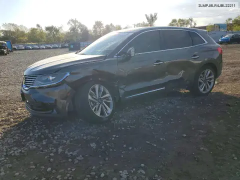 2LMPJ8LR4JBL22211 — 2018 Lincoln MKX, Передняя часть, фото до ремонта