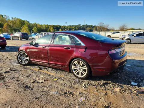 2013 Lincoln Mkz VIN 3LN6L2J95DR800353 фото 2