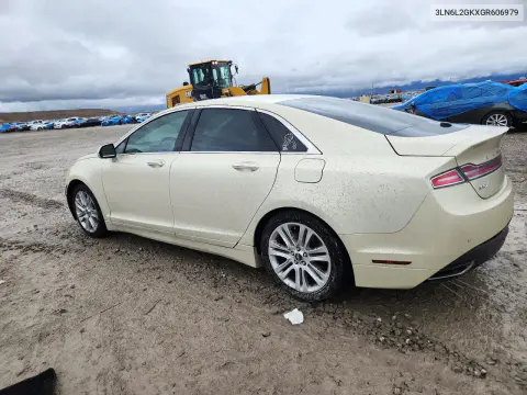 2016 Lincoln Mkz VIN 3LN6L2GKXGR606979 фото 2