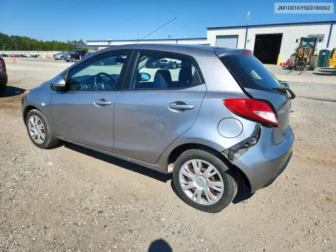 JM1DE1KY5E0180062 — 2014 Mazda 2, photo 2 from Copart, Rear end