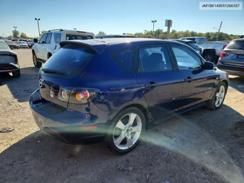 2005 Mazda 3 Hatchback VIN JM1BK143051266357 фото 3