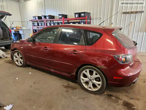 JM1BK343261535469 — 2006 Mazda 3, photo 2 from Copart, Front end