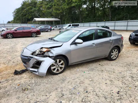 2011 Mazda 3 I VIN JM1BL1VF5B1900988 фото 1