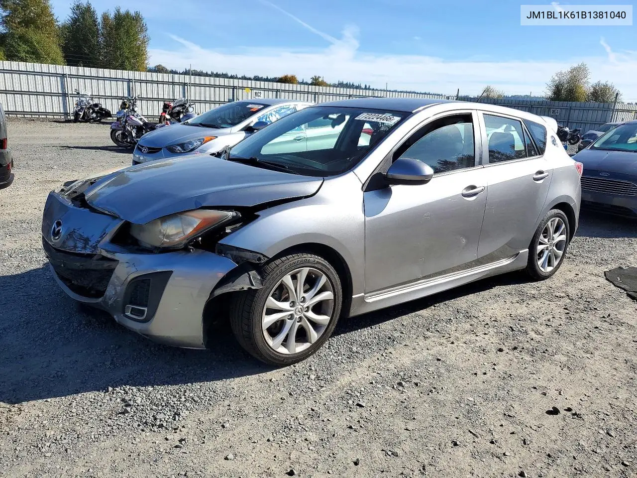 2011 Mazda 3 S VIN JM1BL1K61B1381040 фото 1