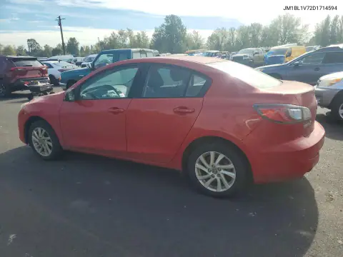 2013 Mazda 3 I VIN JM1BL1V72D1714594 фото 2