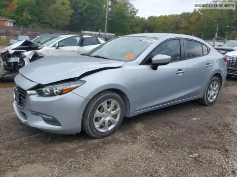 3MZBN1U7XHM148279 — 2017 Mazda 3, წინა ნაწილი, ფოტოები შეკეთებამდე