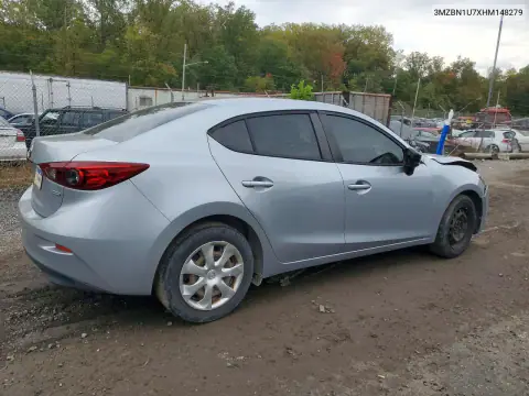 3MZBN1U7XHM148279 — 2017 Mazda 3, photo 3 from Copart, Front end