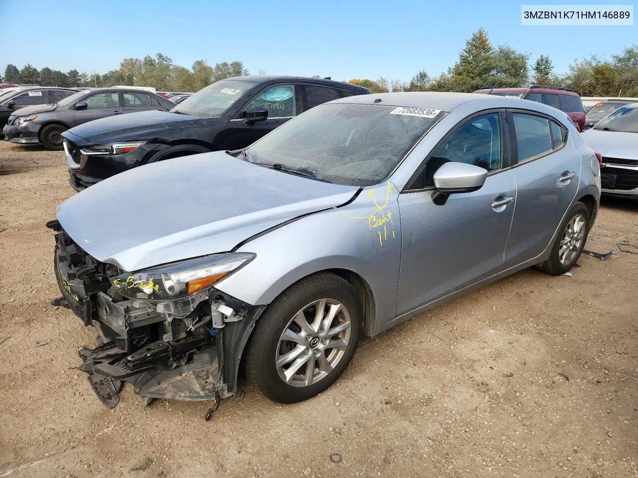 2017 Mazda 3 Sport VIN 3MZBN1K71HM146889 фото 1