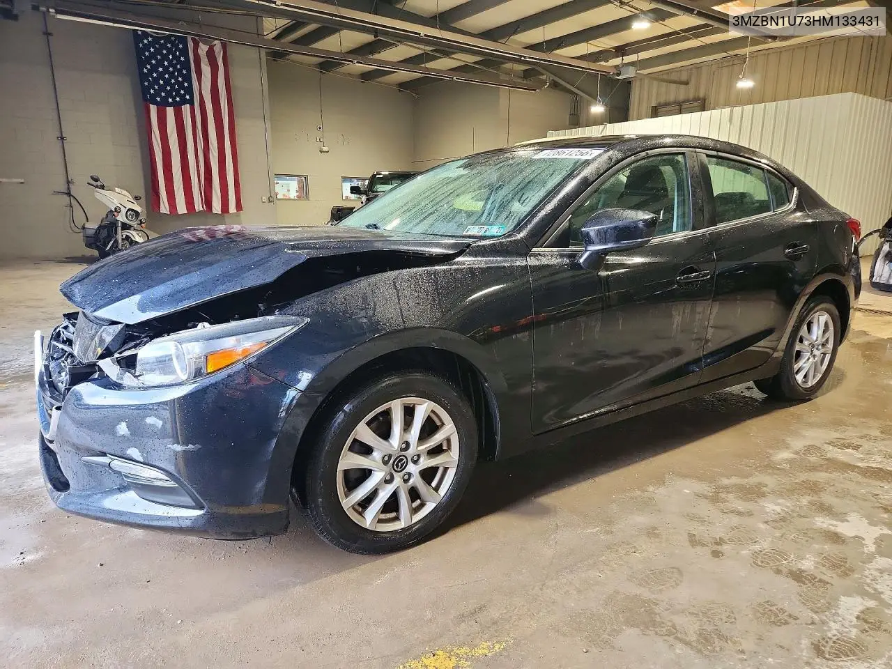3MZBN1U73HM133431 Mazda 3 2017 — Front end damage, before-repair photo