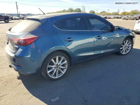 3MZBN1L70HM123277 — 2017 Mazda 3, photo 3 from Copart, Front end