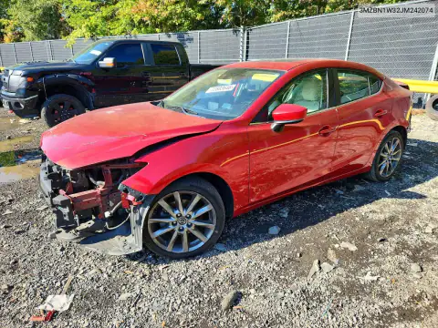 3MZBN1W32JM242074 Mazda 3 2018 — Rear end damage, before-repair photo