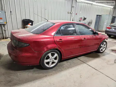 2007 Mazda 6 I VIN 1YVHP80C075M63190 фото 3