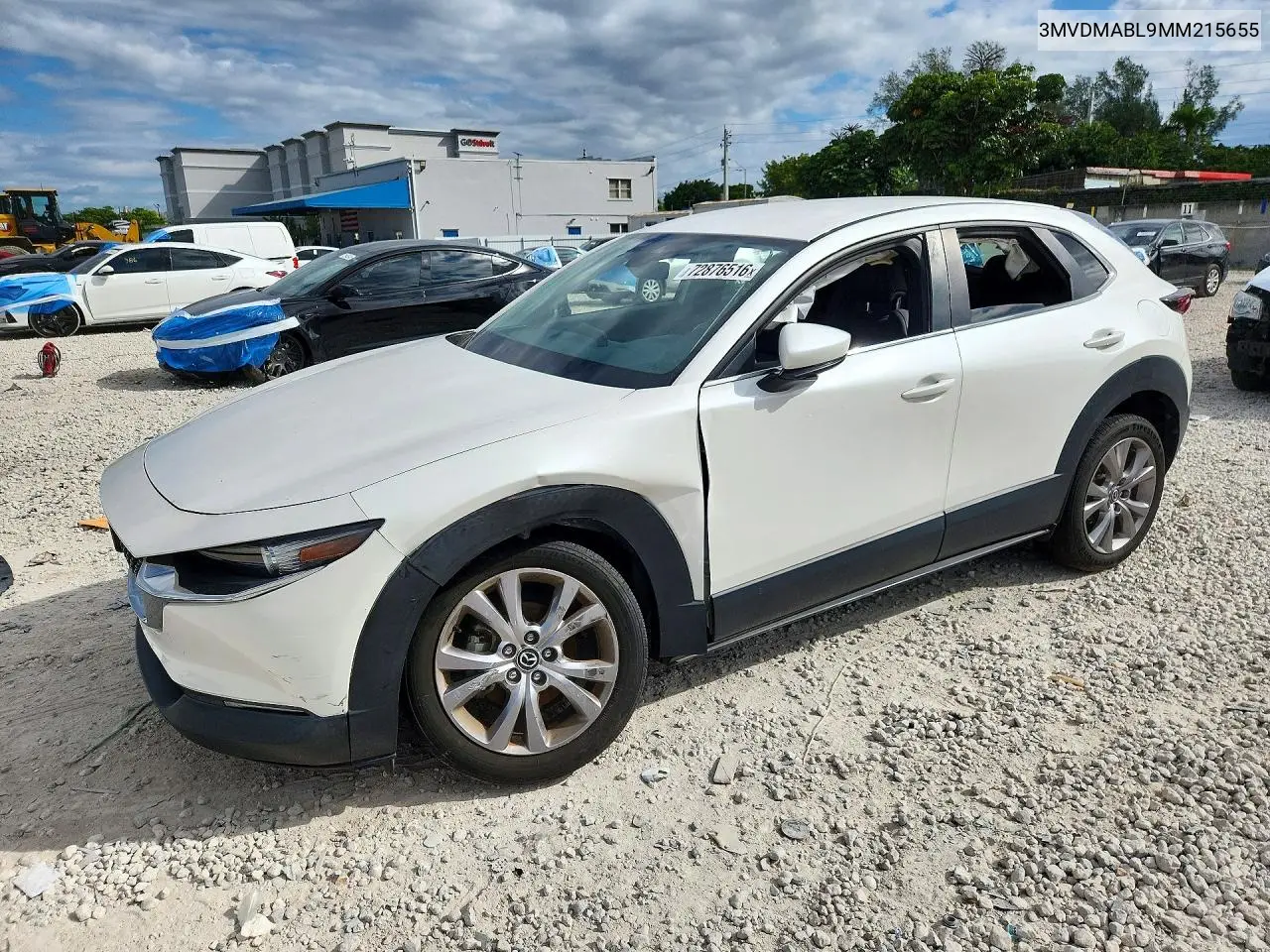3MVDMABL9MM215655 Mazda CX-30 2021 — повреждение Боковая часть, фото до ремонта