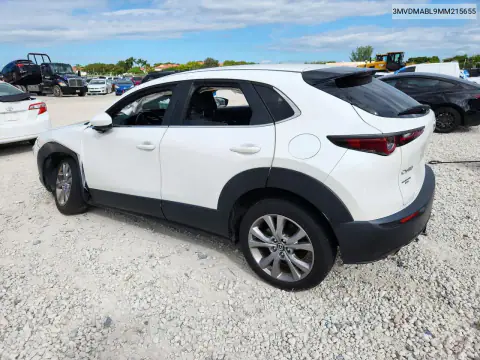 3MVDMABL9MM215655 — 2021 Mazda CX-30, фото 2 с аукциона Copart, Боковая часть