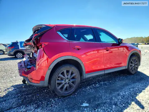 JM3KFBDL9H0117277 — 2017 Mazda CX-5, photo 3 from Copart, Front end