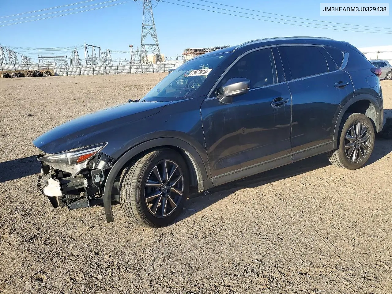 JM3KFADM3J0329438 Mazda CX-5 2018 — повреждение Передняя часть, фото до ремонта