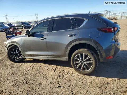 JM3KFADM3J0329438 — 2018 Mazda CX-5, фото 2 с аукциона Copart, Передняя часть