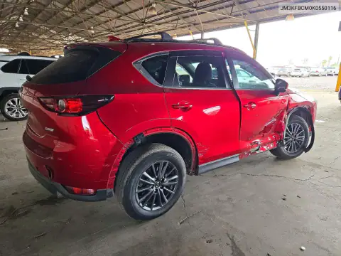 JM3KFBCM0K0550116 — 2019 Mazda CX-5, фото 3 с аукциона Copart, Передняя часть