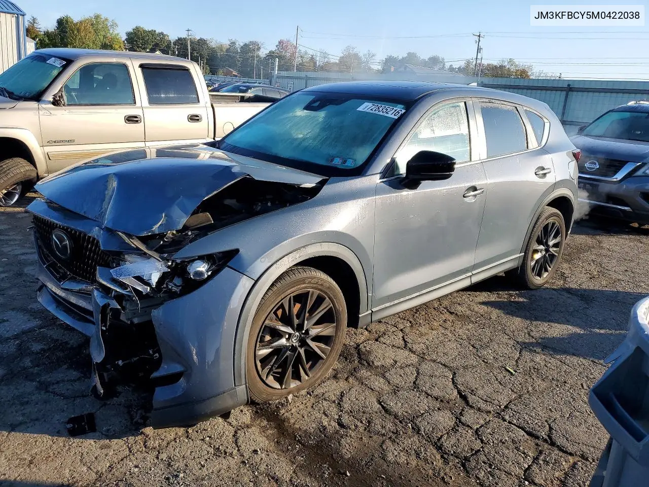 2021 Mazda Cx-5 Carbon Edition VIN JM3KFBCY5M0422038 фото 1