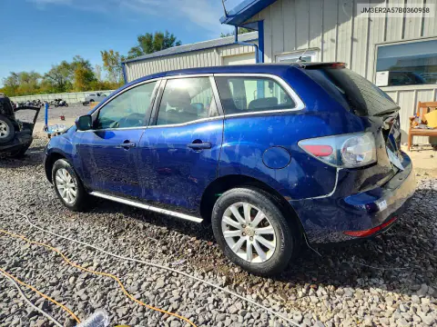 2011 Mazda Cx-7 VIN JM3ER2A57B0360958 фото 2