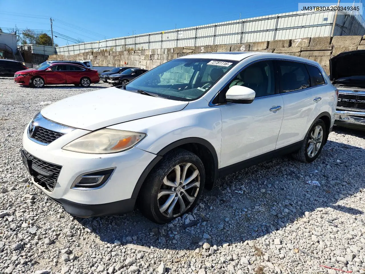 JM3TB3DA2C0349345 Mazda CX-9 2012 — повреждение Задняя часть, фото до ремонта