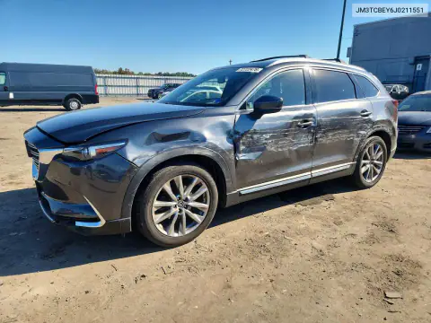 JM3TCBEY6J0211551 — 2018 Mazda CX-9, წინა ნაწილი, ფოტოები შეკეთებამდე