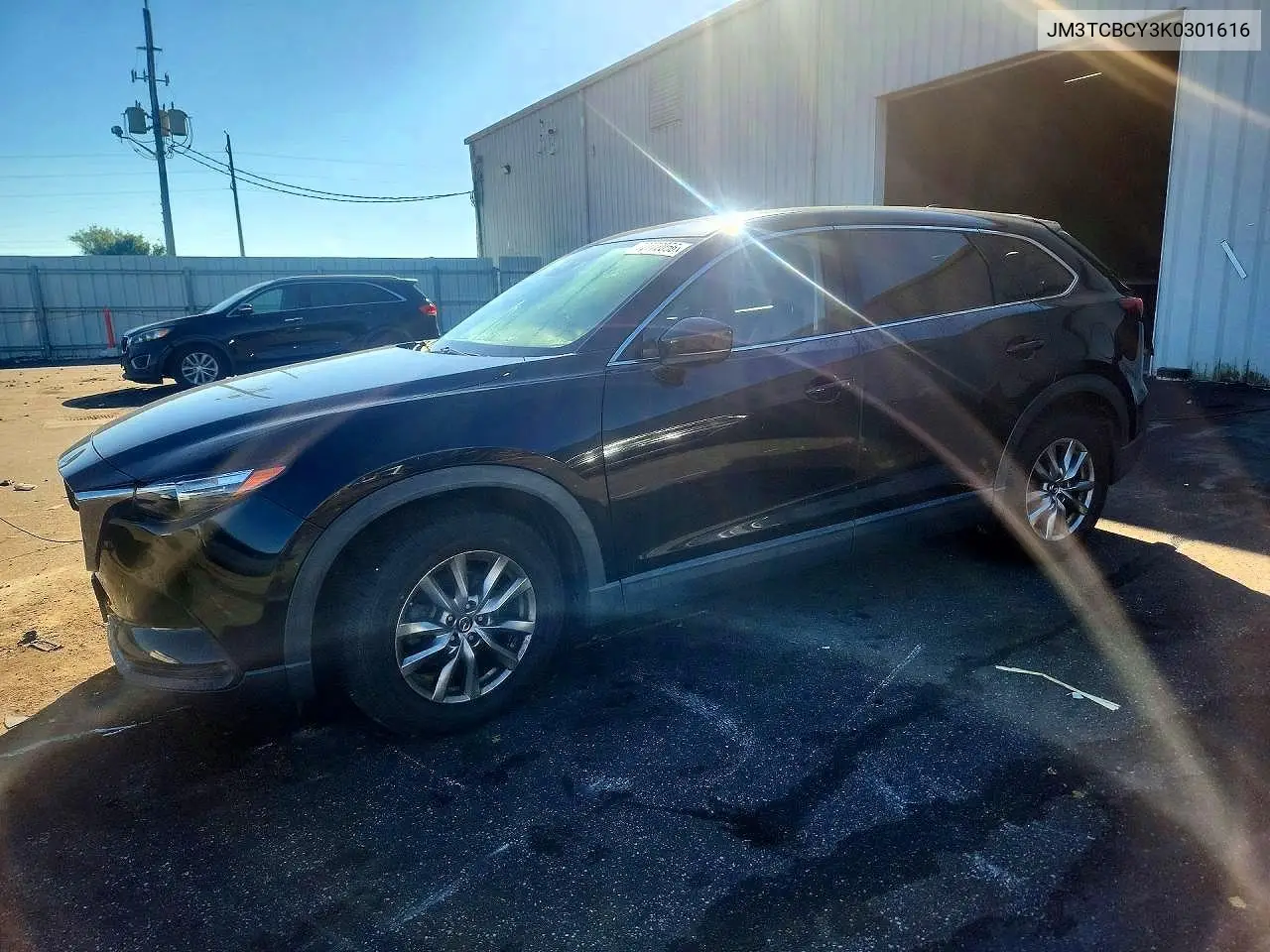 JM3TCBCY3K0301616 Mazda CX-9 2019 — повреждение Задняя часть, фото до ремонта