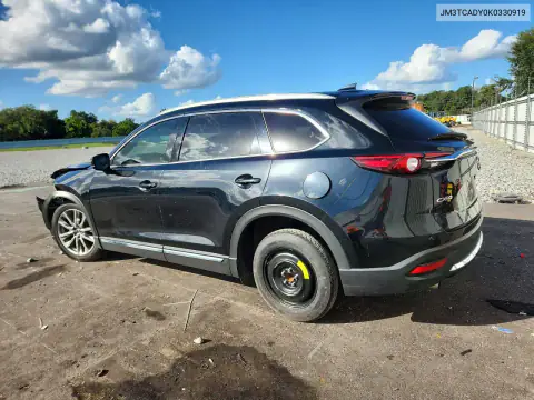 JM3TCADY0K0330919 — 2019 Mazda CX-9, foto 2 de Copart, Parte delantera