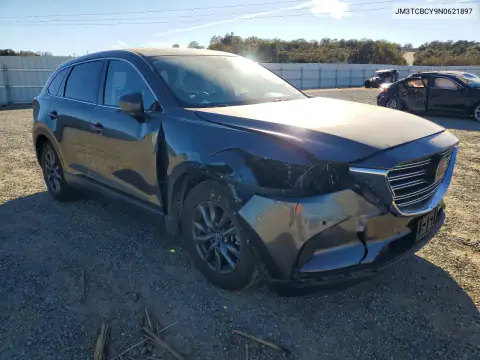 JM3TCBCY9N0621897 — 2022 Mazda CX-9, photo 4 from Copart, Front end