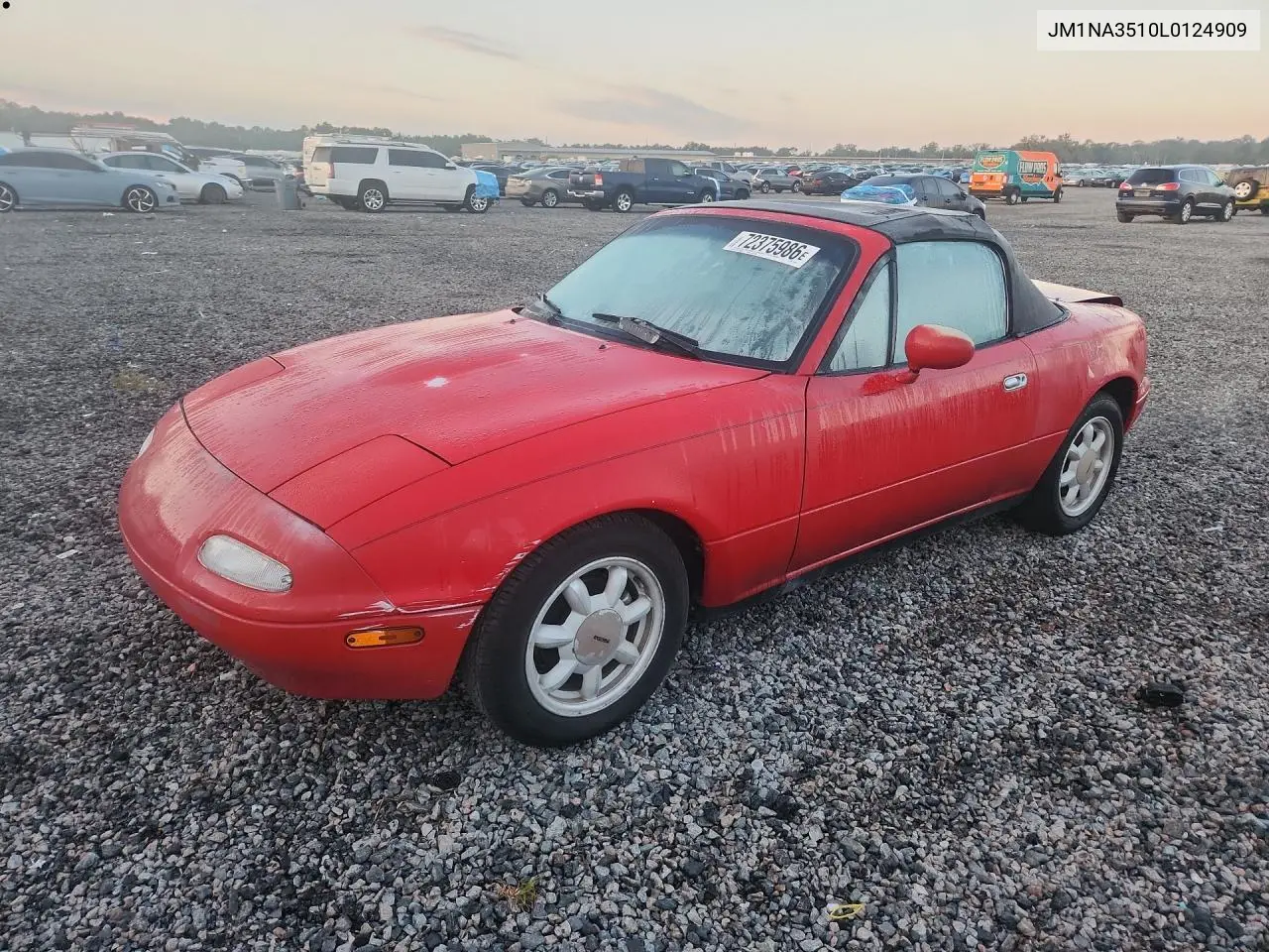 JM1NA3510L0124909 Mazda MX-5 1990 — повреждение Передняя часть, фото до ремонта