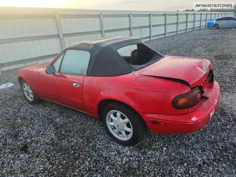 JM1NA3510L0124909 — 1990 Mazda MX-5, фото 2 с аукциона Copart, Передняя часть